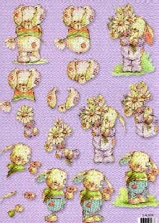 Sonderposten 3D - Schneidebogen, Some bunny to love No. 8